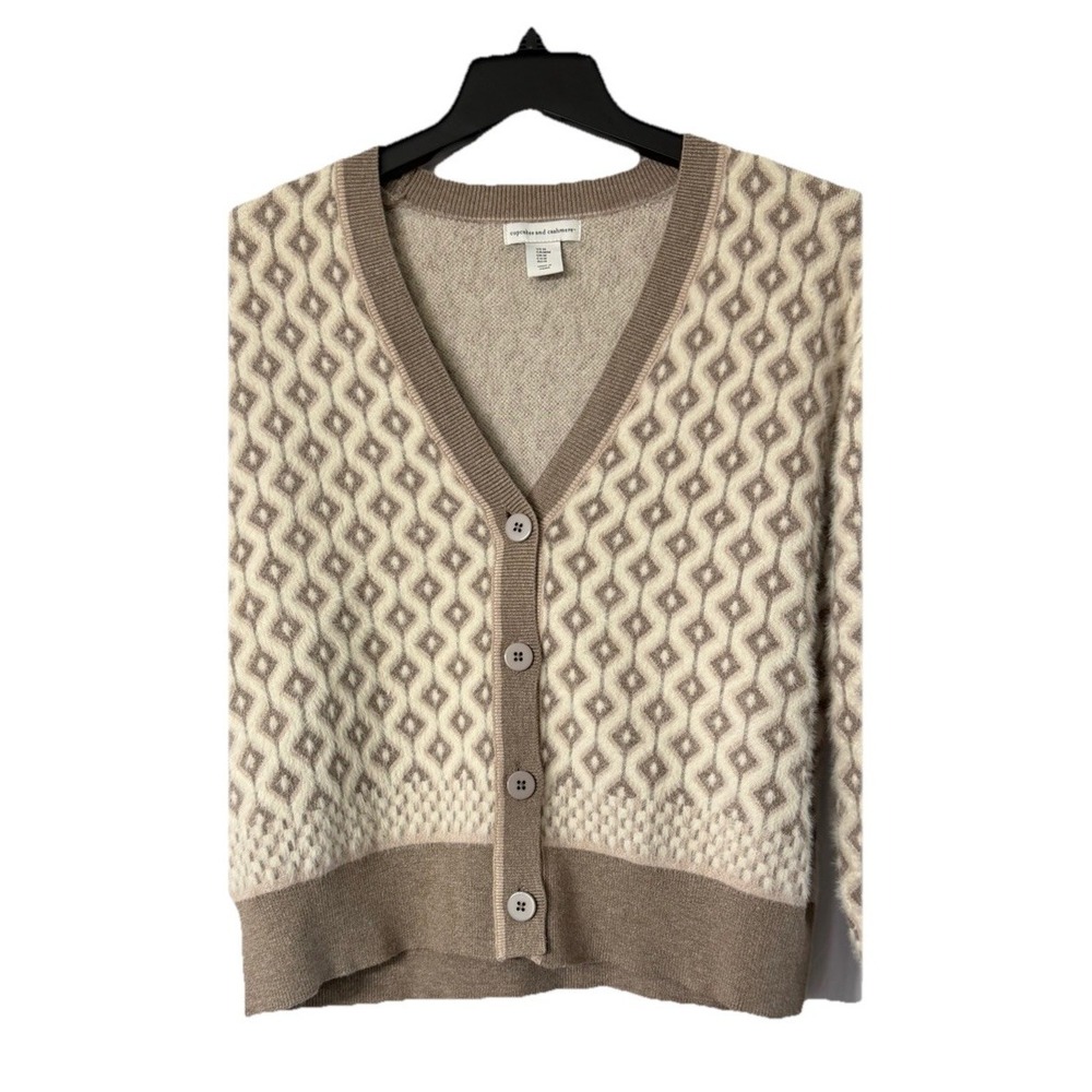 NWT Cupcakes and Cashmere Womens Long Sleeve Button Soft Cardigan Sweater Medium - Picture 6 of 12